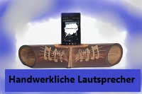 Handgemachte Bambus-Lautsprecher für Mobiltelefone