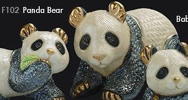 Familia de osos panda - DeRosa Rinconada oso panda f102 