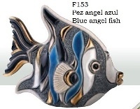 Familia de Peces angel azul. DeRosa-Rinconada. Pez angel azúl. F153 