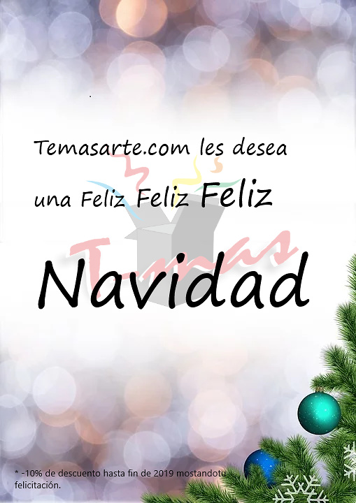 Feliz Navidad y próspero 2020