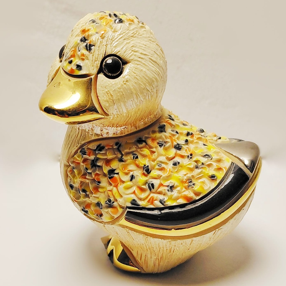Pato colección Confetti - Artesanía DeRosa Rinconada. Naranja 