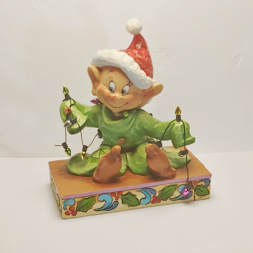 Dopey beleuchtet Weihnachten - Jim Shore – Weihnachtskollektion - Disney 