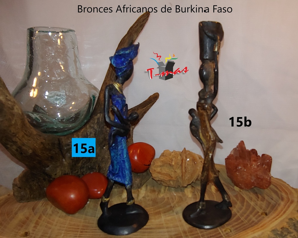 Afrikanische Frauen mit Kindern - Afrikanische Bronzen 