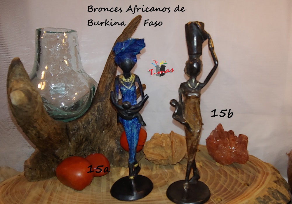 Afrikanische Frauen mit Kindern - Afrikanische Bronzen 