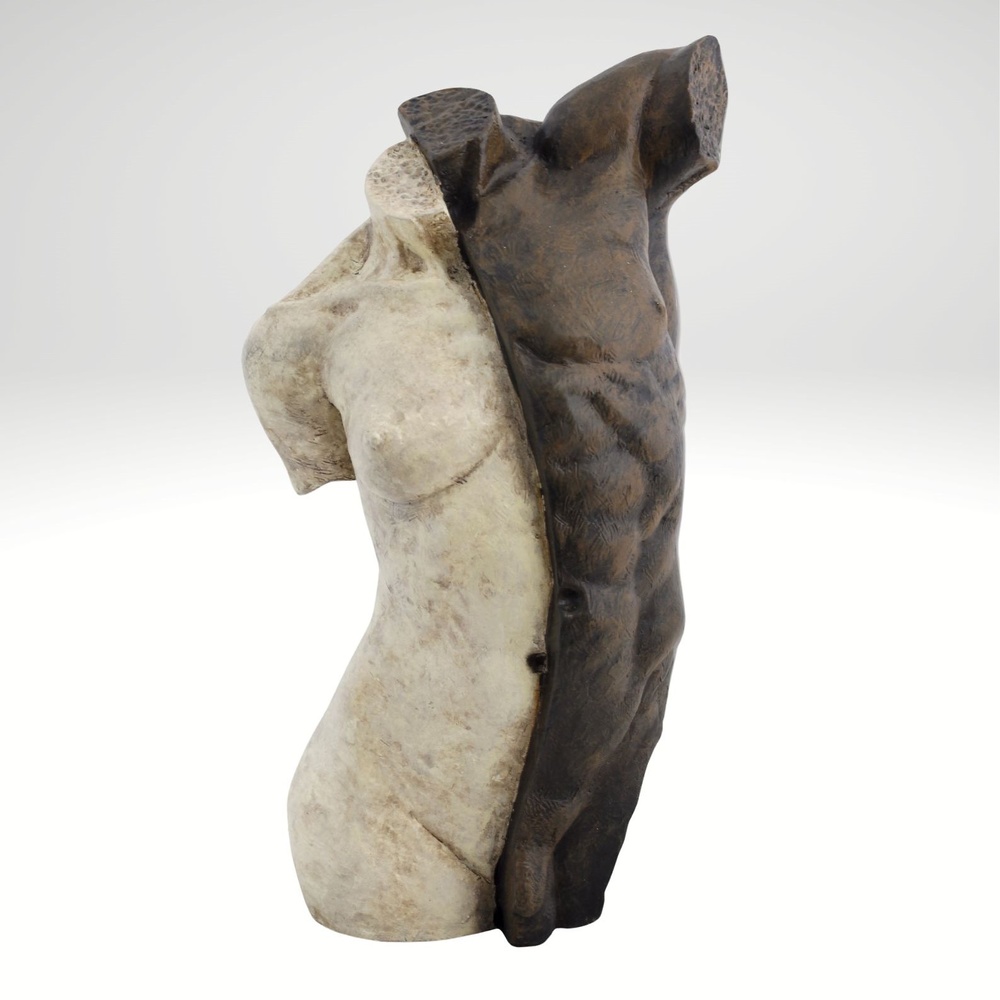 Angeles Anglada - Ivory Link sculpture - REF. 575 - Sculpture of torsos 
