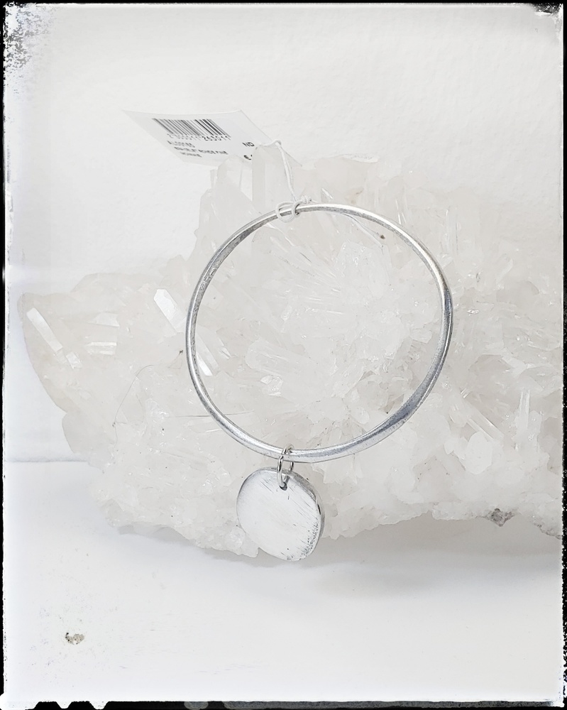 Hoop Bracelet with Coin - Vestopazzo Aluminum Jewelry AL00165 - Temasarte 