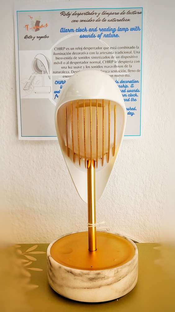 CHIRP - Lamp, clock and alarm clock. 
