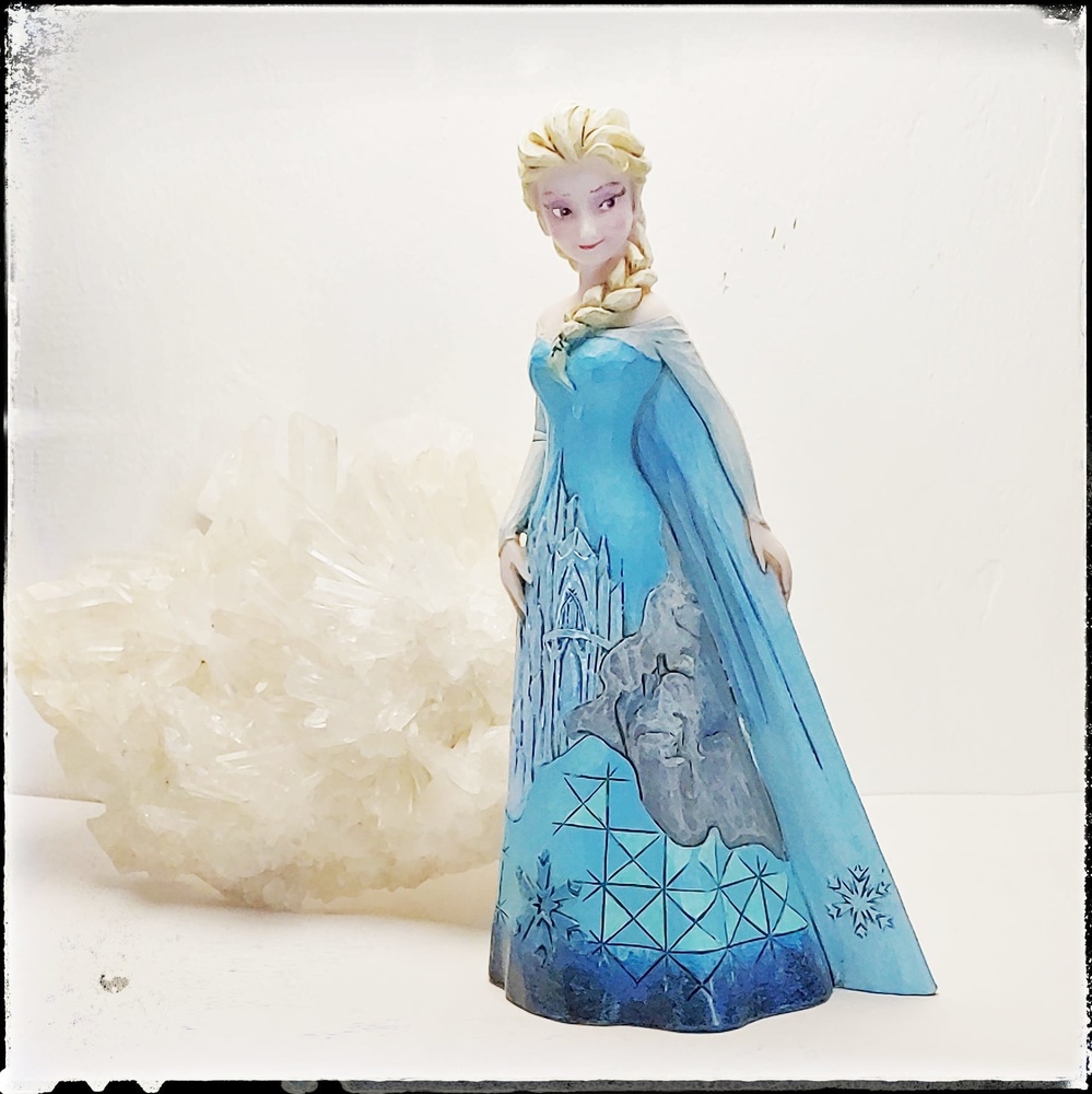 Polychrome Harzfigur Elsa 