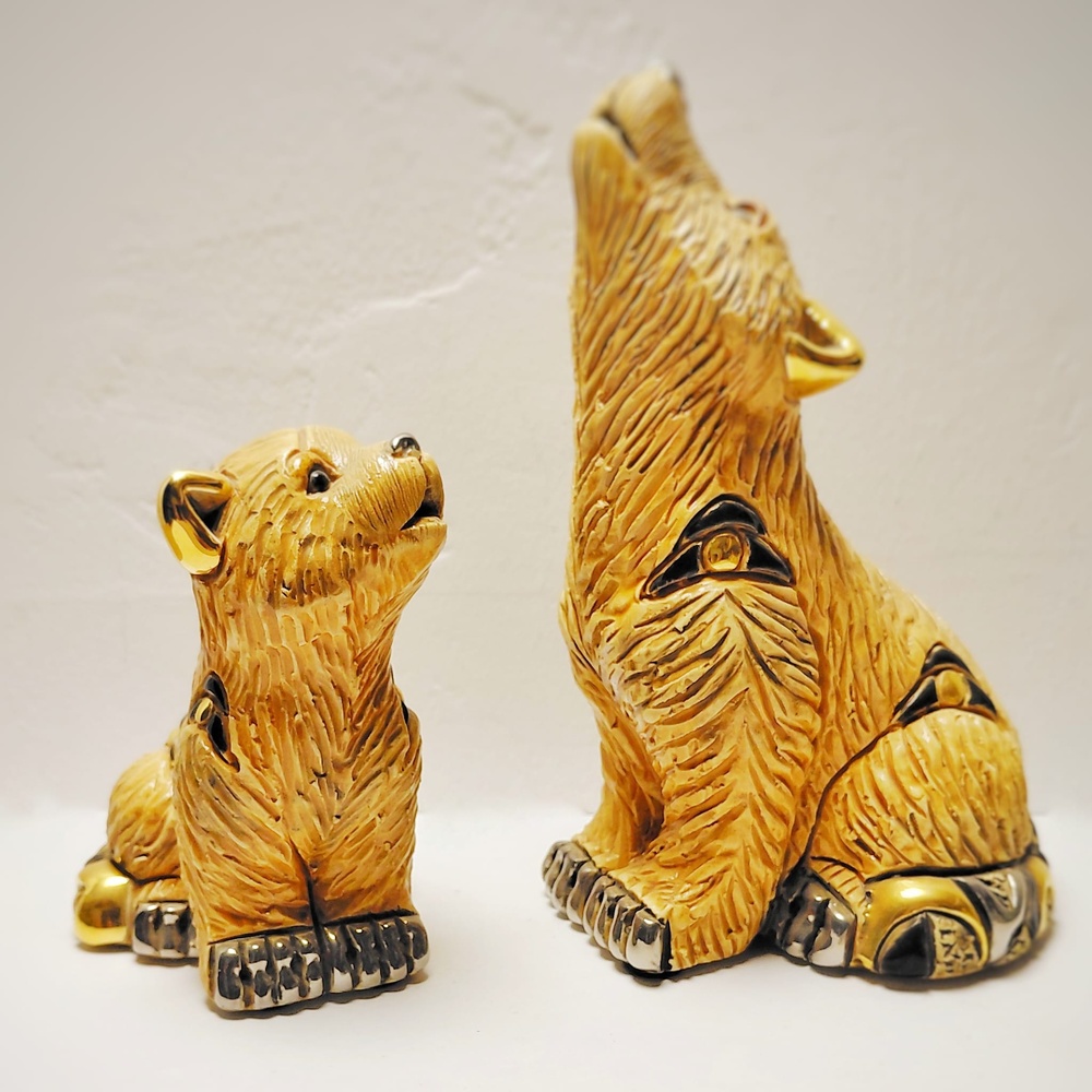 Familia de lobos F182 y F382 - Artesanías DeRosa Rinconada en T-mas y Temasarte.com. 