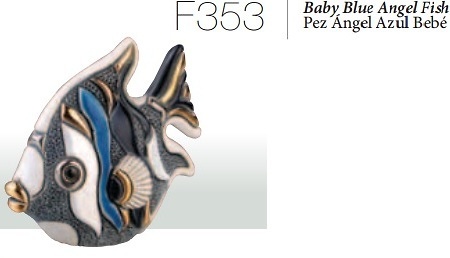 Pez angel azúl bebé. F353 