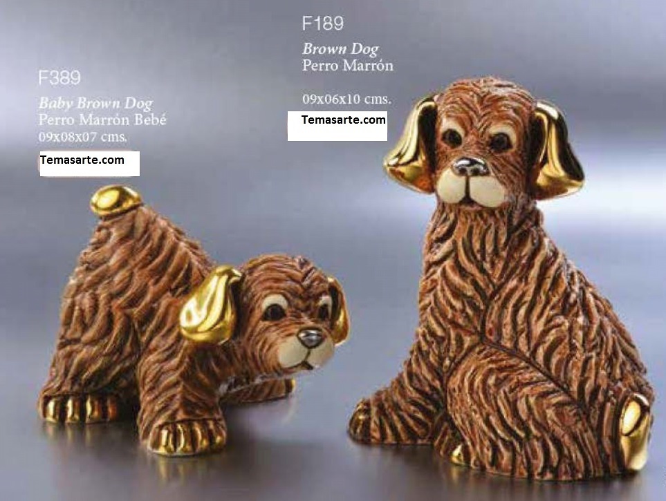 Familia de perros marrones - DeRosa Rinconada. 