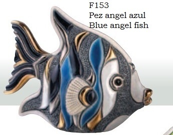 Blauer Angelfish. F153 