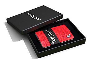 I-clip Wallet (Farbe rot) 