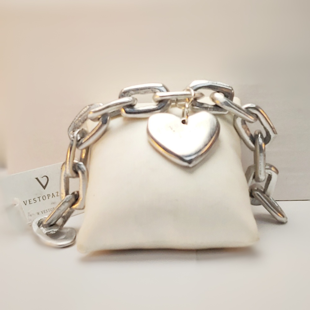 Armband mit Kette und Herz - Vestopazzo Fashion Jewelry AL00162 