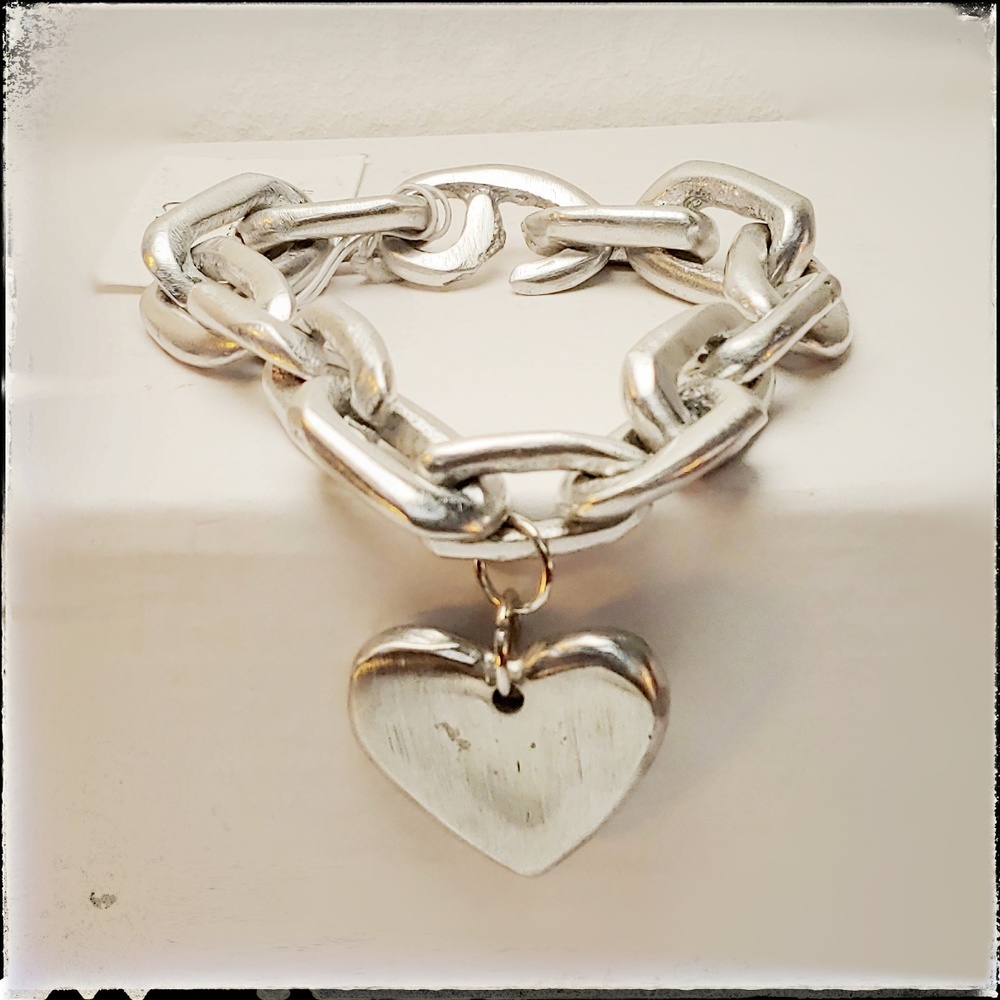 Armband mit Kette und Herz - Vestopazzo Fashion Jewelry AL00162 