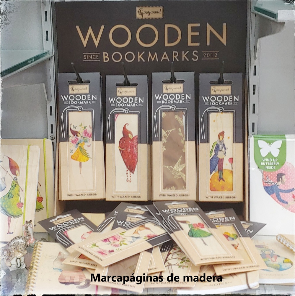 Marcapáginas de madera - Papelería 