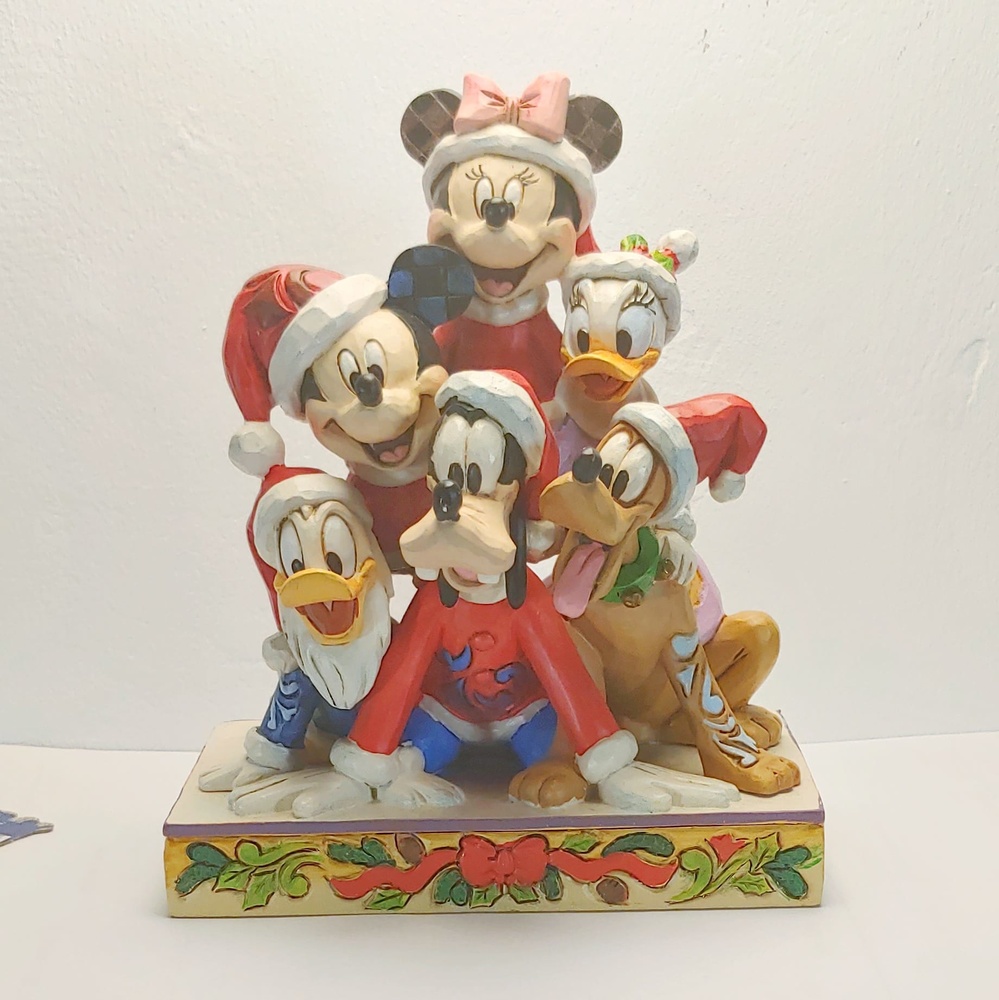 Mickey y sus amigos Jim Shore - Colección de Navidad - Disney 