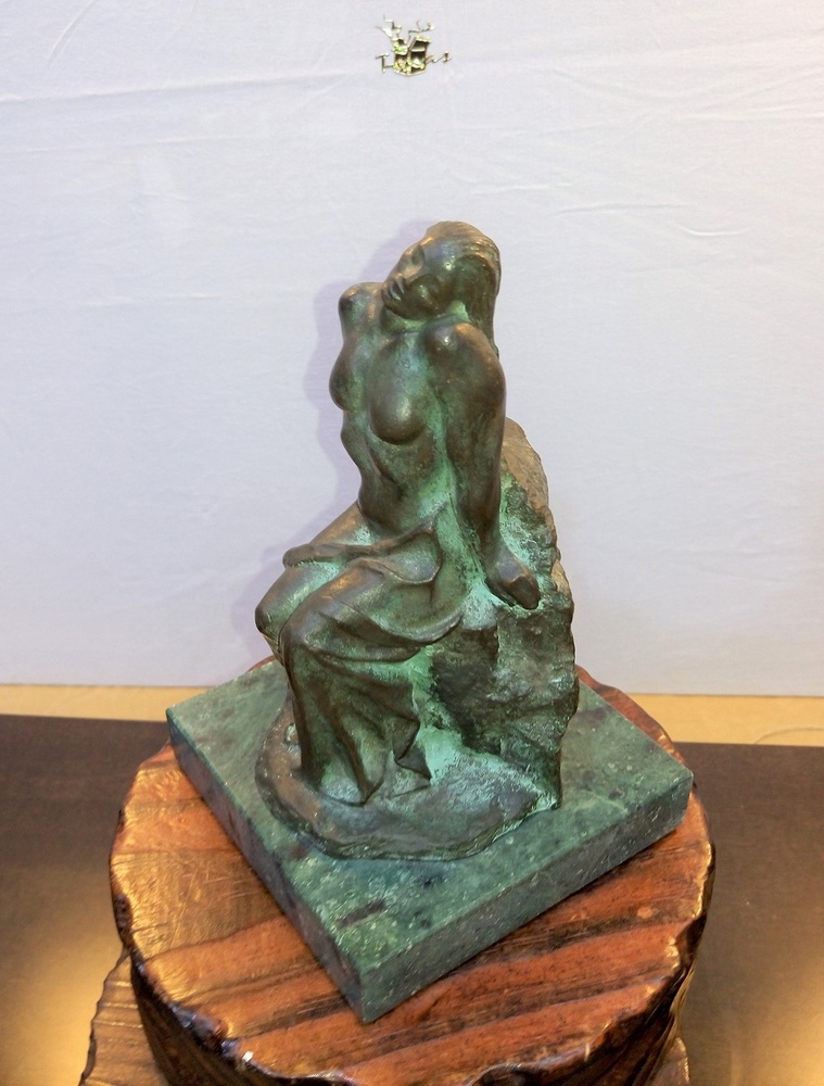 Moreno Art Studio - Woman on Rock 