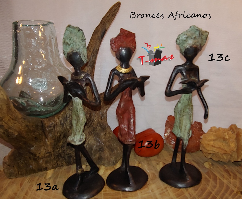 Mujeres africanas leyendo - Bronces Africanos 