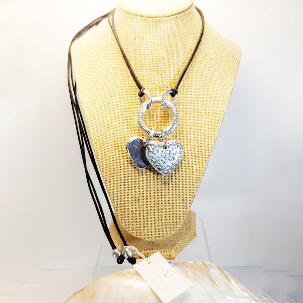 Heart cord necklace - Accessories - Women