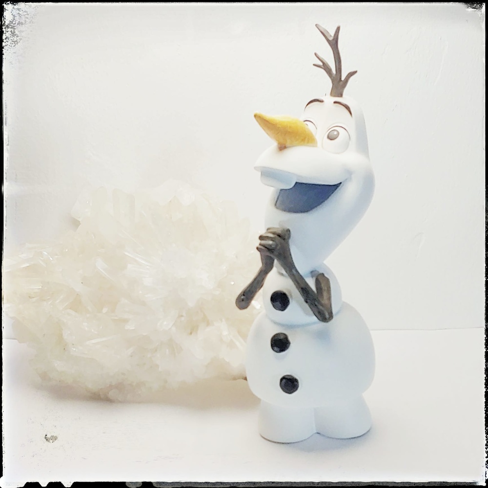 Polychrome resin figure of Olaf 