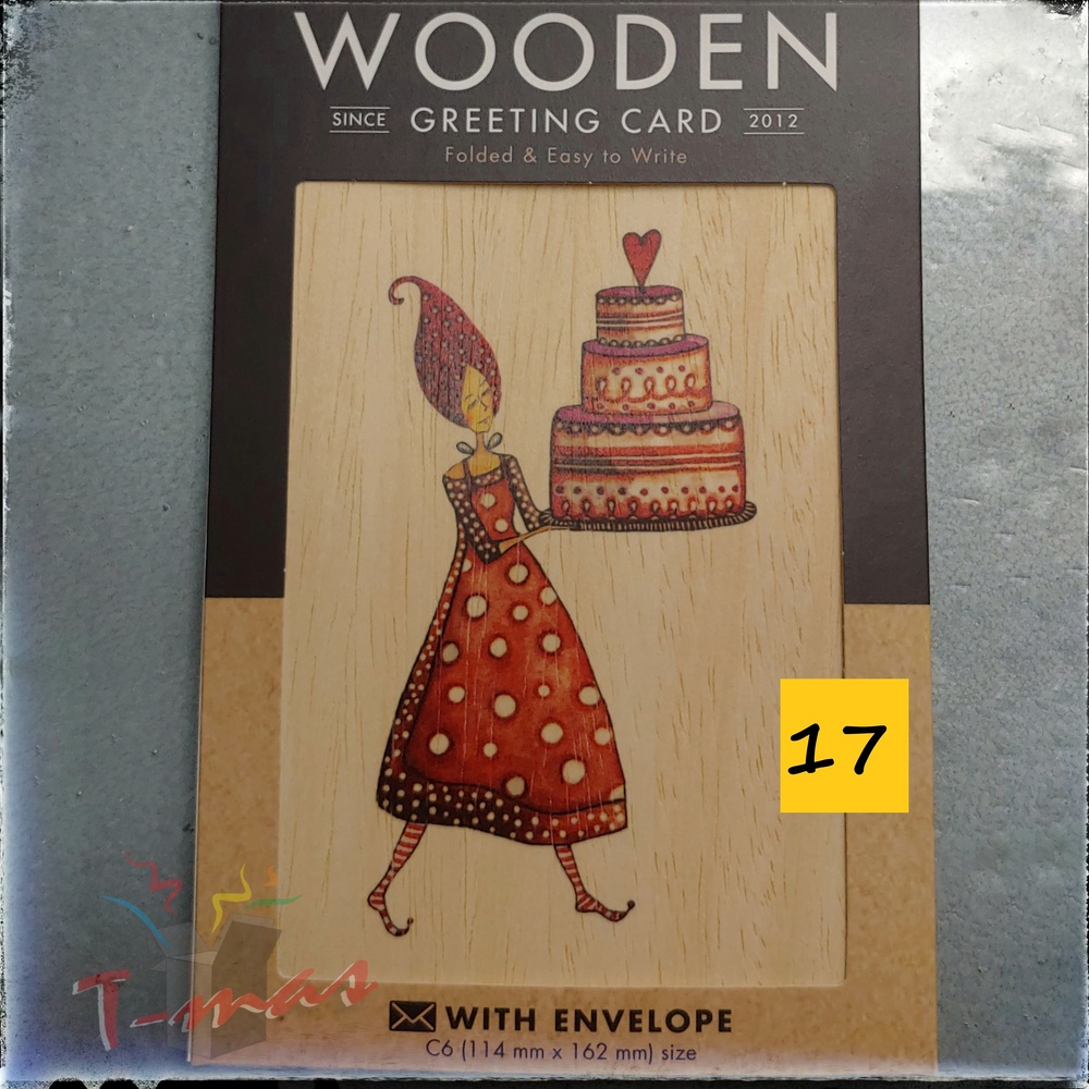 Wooden Greeting Card - Stationery 