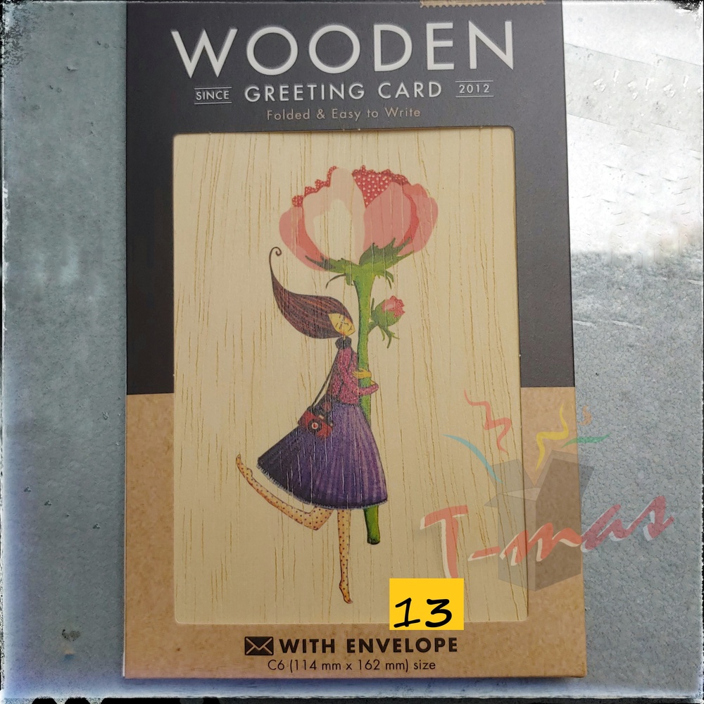 Wooden Greeting Card - Stationery 