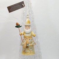 „Weihnachtsmann mit Ananas“, hängende Ornamente von Jim Shore – Weihnachtskollektion