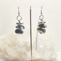 "3 Pebbles" aluminum earrings - Vestopazzo Costume Jewelry.