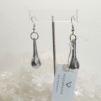 Aluminum "Drop" earrings - Vestopazzo costume jewellery.