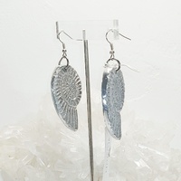 Aluminum "Shell" earrings - Vestopazzo Costume Jewelry.