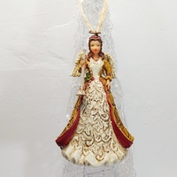"Angel victoriano con fanfarria", ornamentos colgantes Jim Shore - Colección de Navidad