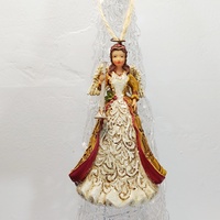 "Angel victoriano con fanfarria", ornamentos colgantes Jim Shore - Colección de Navidad