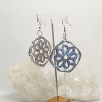 "Arabesque Flower" aluminum earrings - Vestopazzo Costume Jewelry