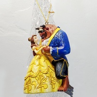 Bella y Bestia bailando, ornamento colgante Jim Shore - Colecciones de Disney