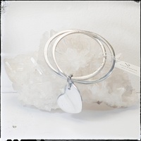 Bracelet "2 Rings w/Heart" - Vestopazzo Jewelry