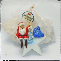 Christmas tree ornament "Santa Claus on star" by Jim Shore - Christmas Collection.