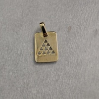 Colgante de plata "Pintadera Canaria Pirámide"  1892 - T-mas Bijou.