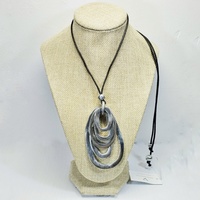 Collar 5 aros ovales - Bisutería Vestopazzo Aluminio AL04222.