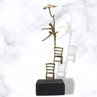 Escultura de bronce sobre lava "Circo" - Sonata Gallery