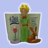 Figure "The Little Prince with book, fox and rose" - Disney Collections