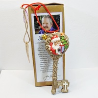 "Llave mágica de Papá Noel" , ornamento colgante Jim Shore - Colección de Navidad
