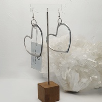 Ohrringe "Silhouette des Herzens" aus Aluminium - Vestopazzo Fashion Jewelry.