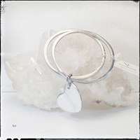 Pulsera "2 Aros c/Corazón" - Bisutería Vestopazzo