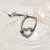 Pulsera cordón ajustable "Corazón" Aluminio - Bisutería Vestopazzo.