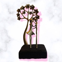 Sonata Gallery - "Street verbena". Bronze sculpture on lava.