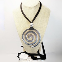 "Spiral" necklace Aluminum and adjustable lycra - Vestopazzo costume jewellery.