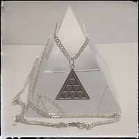 Sterling silver chain "Double diamond 688" of 60 cm (Model 3) - T-mas Bijou